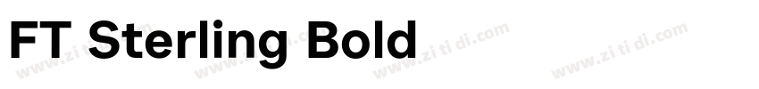 FT Sterling Bold字体转换